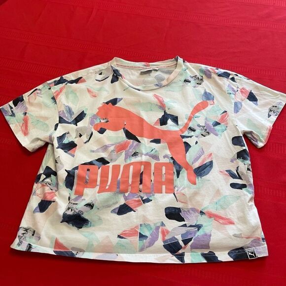 Puma Women’s Logo T-Shirt Size XL - Picture 3 of 7